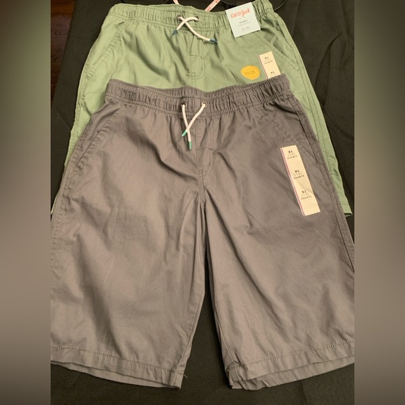 NWT Cat & Jack Youth XL (16) Shorts. Gray & Pioneer Sage color. - Picture 2 of 2